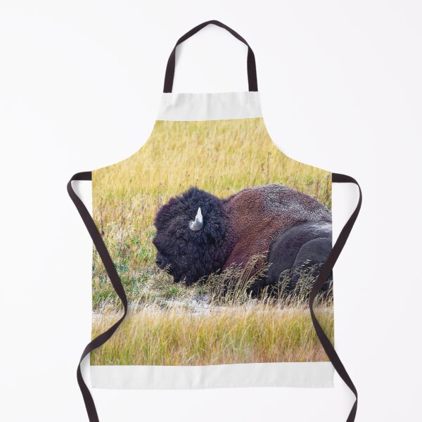 Item preview, Peaceful buffalo resting at Yellowstone National Park, Wyoming designed and sold by littlecolor.
