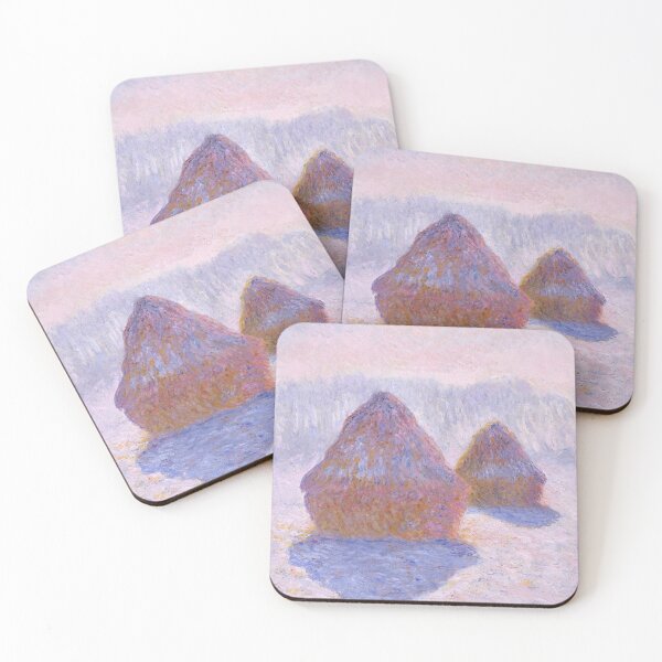 Item preview, Haystacks - Effect of Snow and Sun by Claude Monet designed and sold by InHerits.