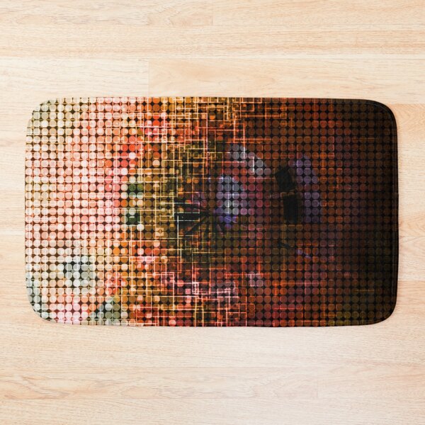 Item preview, graphic design geometric circle pattern abstract background in brown pink designed and sold by Mrvell.