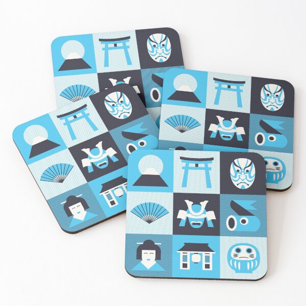 Item preview, Japan Pattern - Mono Cyan designed and sold by VoodooCircus.