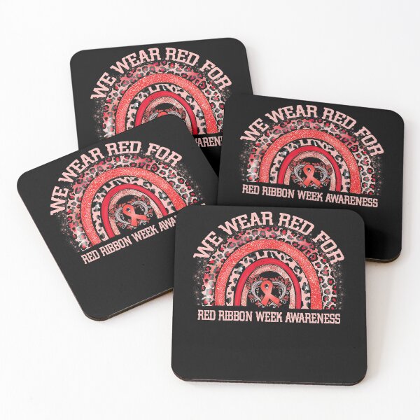 Item preview, We Wear Red For Red Ribbon Week Awareness Rainbow Boho designed and sold by BaseStore.
