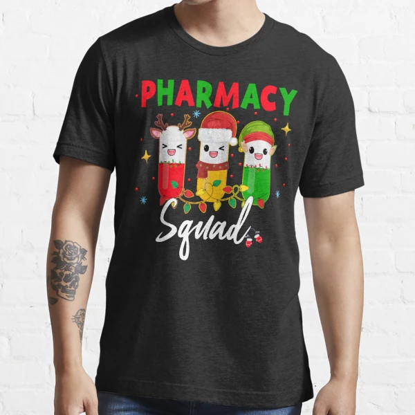 Funny Christmas Pharmacy Crew Cute Gifts Snowflakes Christmas