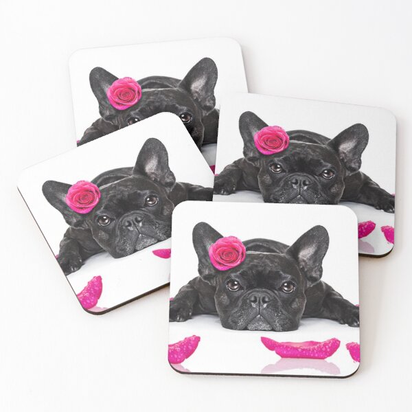 Item preview, FRENCH BULLDOG ROSE PETALS designed and sold by CricciethPrint.