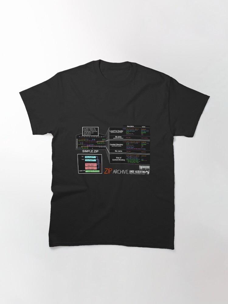 Alternate view of a mini ZIP (white text) Classic T-Shirt
