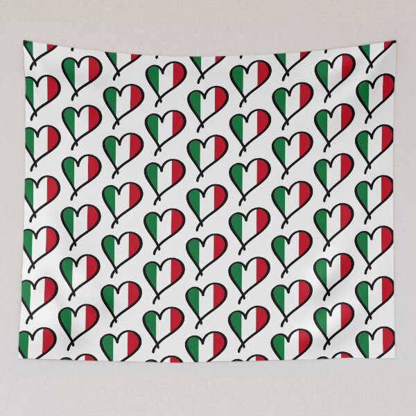 Item preview, Italian Flag Heart Premium  designed and sold by MGGSTORE1.