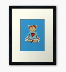 Live Love Yoga Bear Madi Framed Print