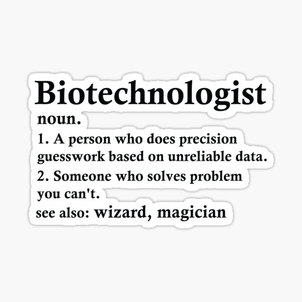 Item preview, Biotechnologist Definition Funny Biotechnology Occupation designed and sold by woodesigner.