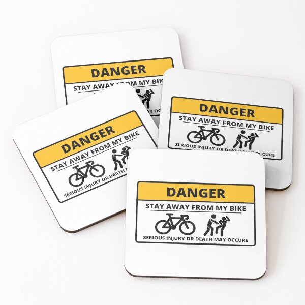 Item preview, Stay Away From My Bike - Cool Motorcycle Or Funny Helmet Stickers And Bikers Gifts Sticker designed and sold by LostTraveller.