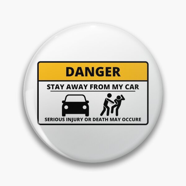 Item preview, Stay Away From My Car - Cool Car Or Funny Windscreen Stickers And Car Gifts Sticker designed and sold by LostTraveller.