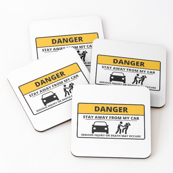 Item preview, Stay Away From My Car - Cool Car Or Funny Windscreen Stickers And Car Gifts Sticker designed and sold by LostTraveller.
