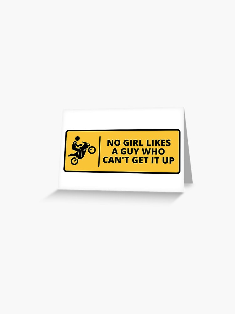 Insulting Bike Quote- Cool Motorcycle Or Funny Helmet Stickers And Bikers  Gifts Sticker Greeting Card for Sale by LostTraveller