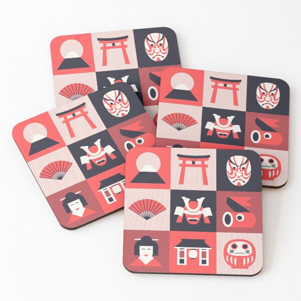 Item preview, Japan Pattern - Mono Red designed and sold by VoodooCircus.
