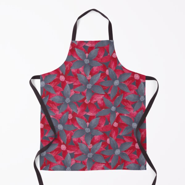 Item preview, Bright red and gray daisy flowers designed and sold by IrinaIkar.