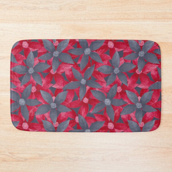 Item preview, Bright red and gray daisy flowers designed and sold by IrinaIkar.