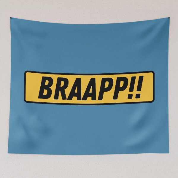 Item preview, BRAAPP!! - Cool Motorcycle Or Funny Helmet Stickers And Bikers Gifts Sticker designed and sold by LostTraveller.