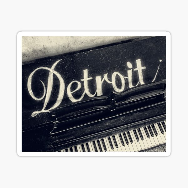 Detroit Piano Sticker