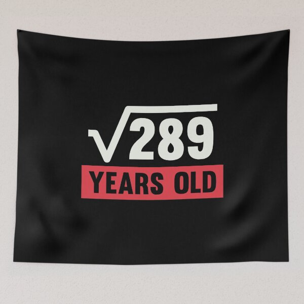Item preview, Square Root Of 289 - 17 Years Old Birthday Gift  designed and sold by kindxinn.