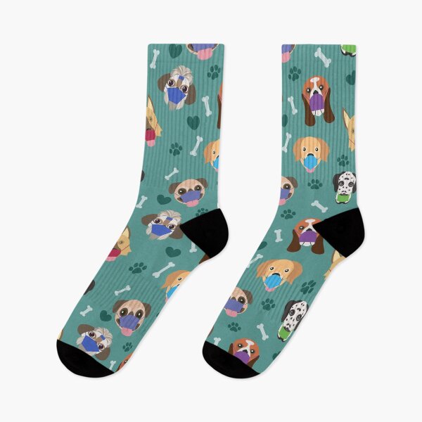 Item preview, Dogs wearing mask pattern designed and sold by RGB-Ginger.