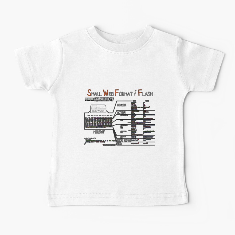 a mini Flash (white text) Baby T-Shirt