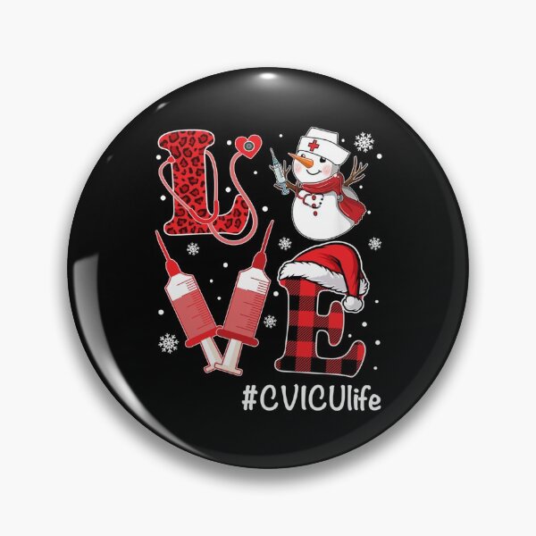 Item preview, Love CVICU Nurse Life Snowman Syringe Christmas Nursing designed and sold by Yanbennett.