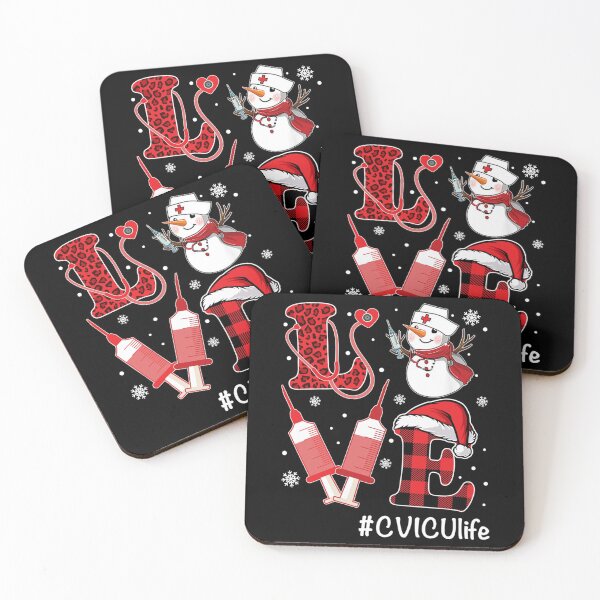 Item preview, Love CVICU Nurse Life Snowman Syringe Christmas Nursing designed and sold by Yanbennett.