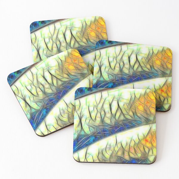 Item preview, curved shapes in colourful stained glass window style designed and sold by mister-john.