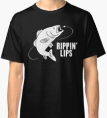 Ripping' Lips Bass Fishing Classic T-Shirt