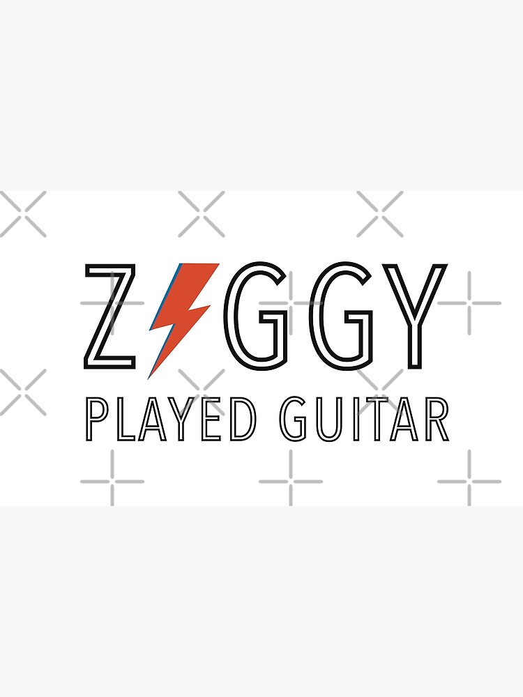 Ziggy Played Guitar Outline Poster For Sale By Hbkcreations Redbubble 4827