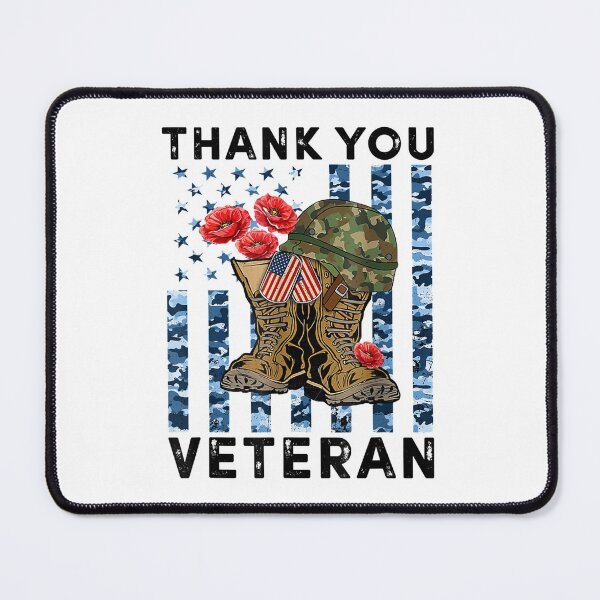 Item preview, Thank you veterans combat boots poppy flower veteran day designed and sold by Yanbennett.