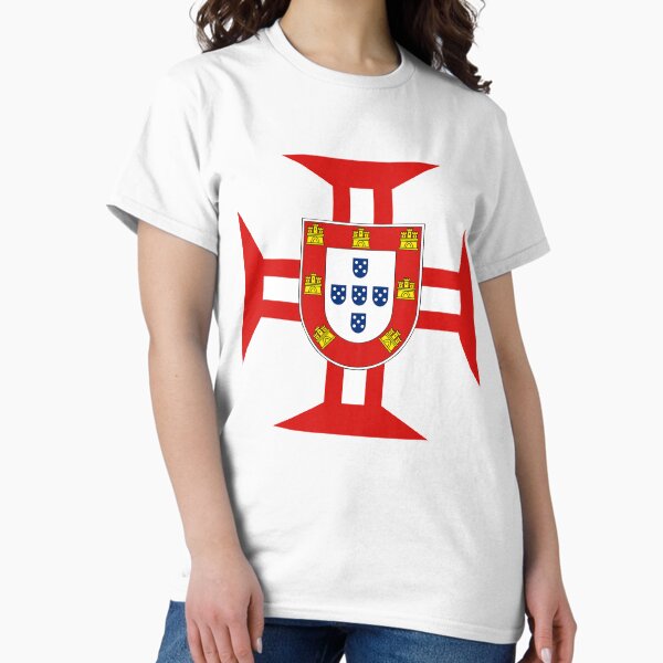 Aperçu de l'œuvre Croix templière portugaise avec bouclier créée et vendue par RunningWolfProd.