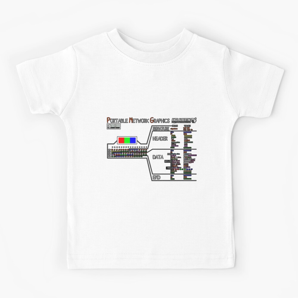 a mini PNG (white text) Kids T-Shirt