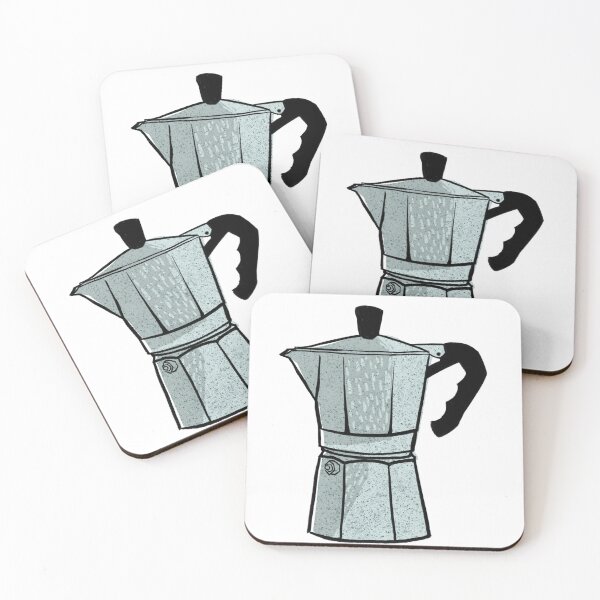 Item preview, Moka Pot Art Print | Essential Decor for Cafeterias and Coffee Enthusiasts designed and sold by Tell it with a Cat.