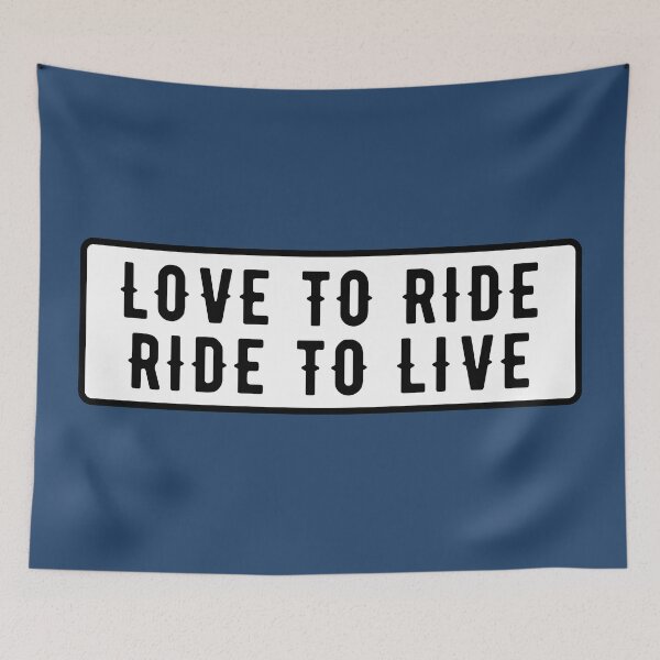 Item preview, Love to Ride, Ride to Live - Cool Motorcycle Or Funny Helmet Stickers And Bikers Gifts Sticker designed and sold by LostTraveller.