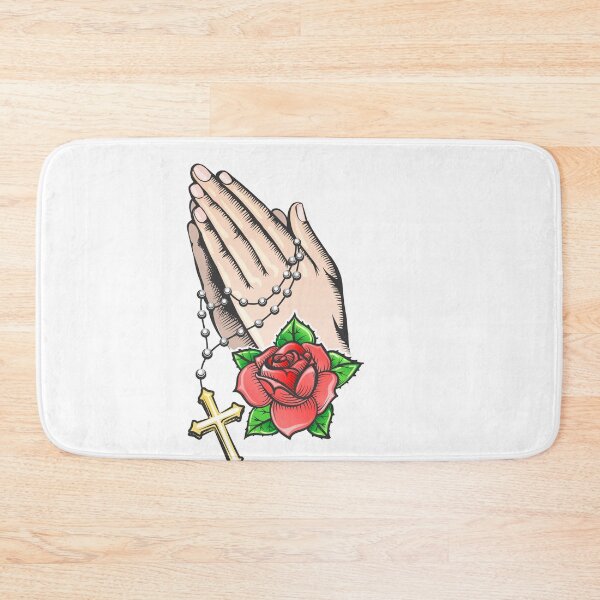 Item preview, Praying Hands with Chain and Big Cross designed and sold by devaleta.