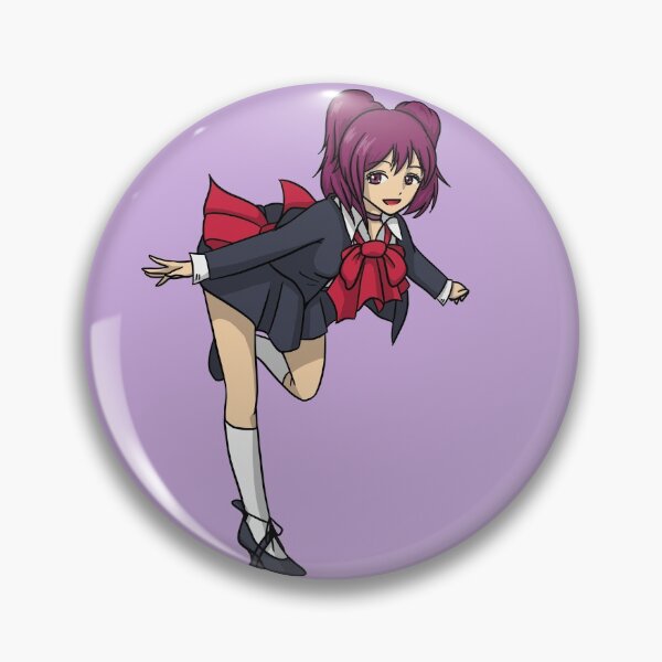 Item preview, Anime purple hair Japanese girl in high school uniform designed and sold by HeatherPhn.