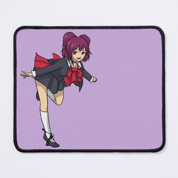 Item preview, Anime purple hair Japanese girl in high school uniform designed and sold by HeatherPhn.