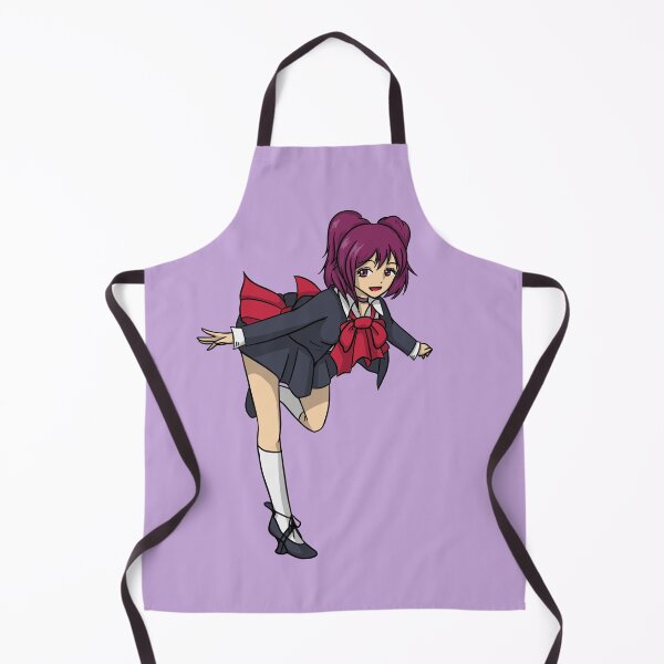 Item preview, Anime purple hair Japanese girl in high school uniform designed and sold by HeatherPhn.