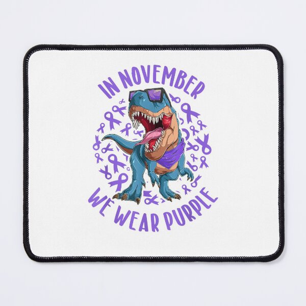 Item preview, In November We Wear Purple Epilepsy Awareness Trex Dino Kids designed and sold by theDlab.