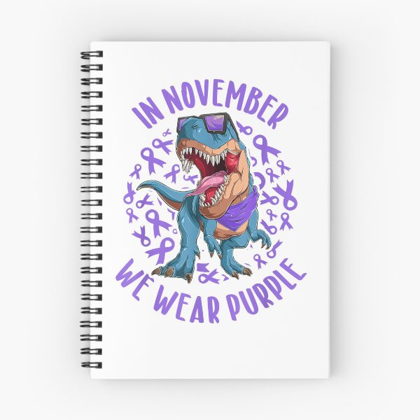 Item preview, In November We Wear Purple Epilepsy Awareness Trex Dino Kids designed and sold by theDlab.