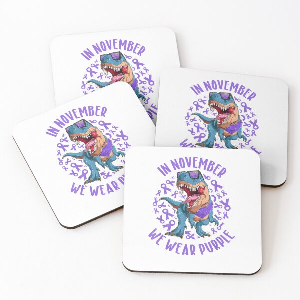 Item preview, In November We Wear Purple Epilepsy Awareness Trex Dino Kids designed and sold by theDlab.