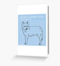 Loneliness Greeting Card