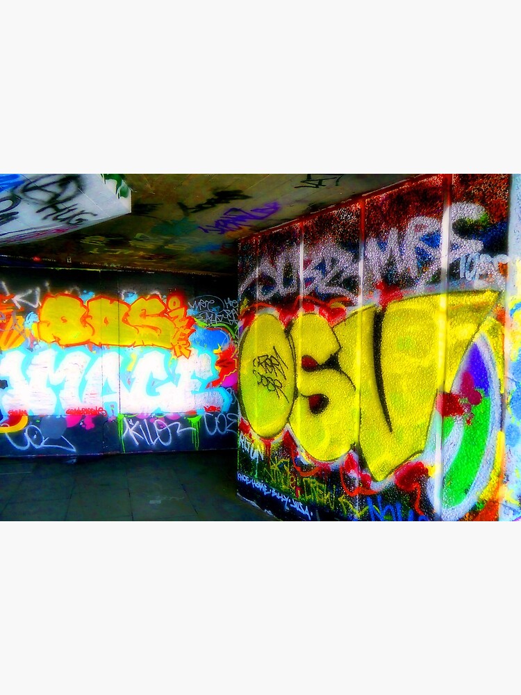 Graffiti Street Art The Undercroft Southbank Skate Park London Poster