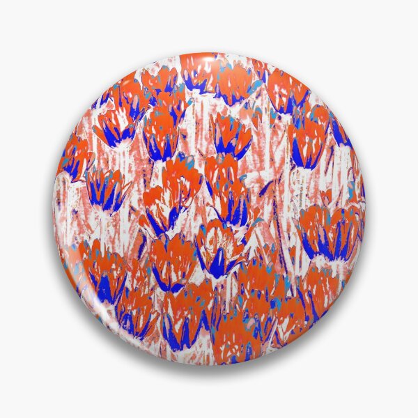 Item preview, Blooming red and blue tulips designed and sold by IraNiva.