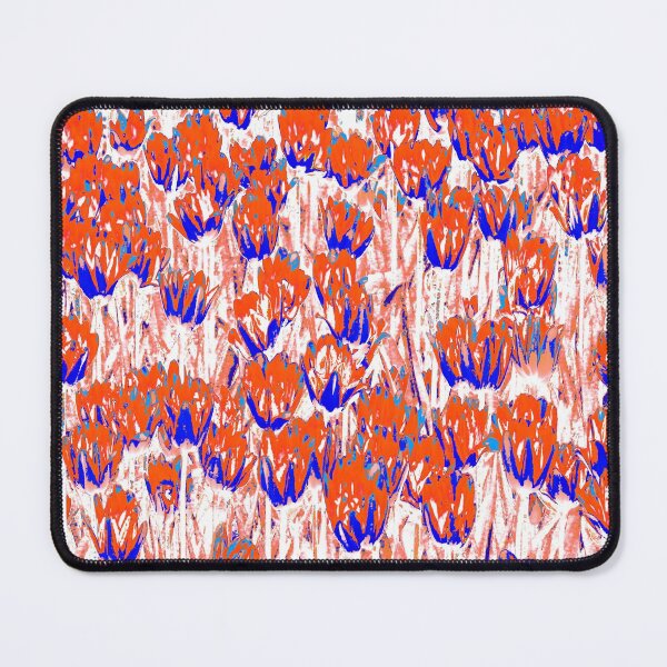 Item preview, Blooming red and blue tulips designed and sold by IraNiva.