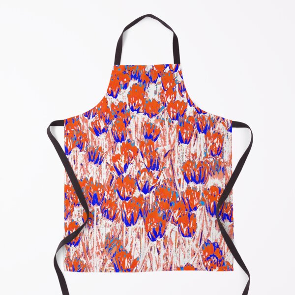 Item preview, Blooming red and blue tulips designed and sold by IraNiva.