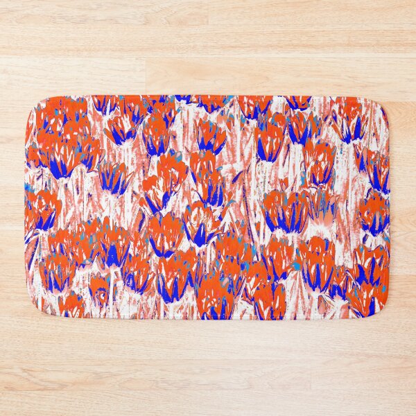 Item preview, Blooming red and blue tulips designed and sold by IraNiva.