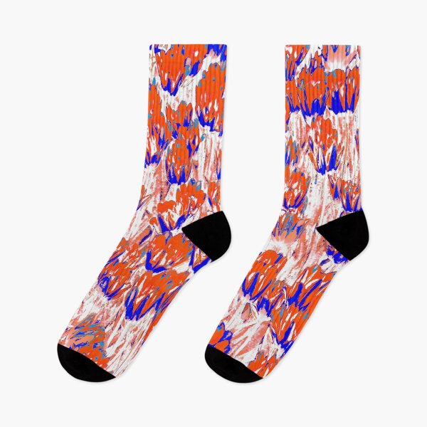 Item preview, Blooming red and blue tulips designed and sold by IraNiva.