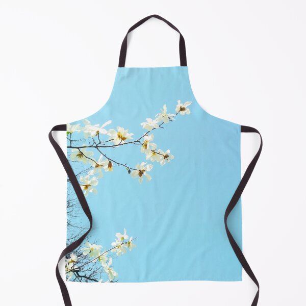 Item preview, White magnolia tree in blossom, spring season, natural background designed and sold by helenkaiy.