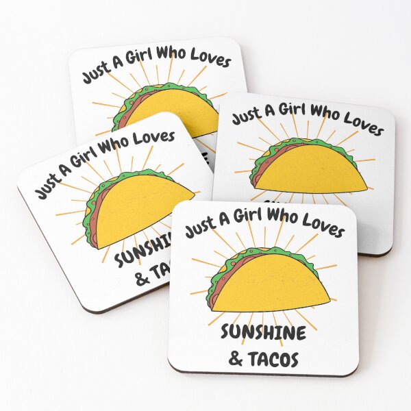 Item preview, Just a girl who loves sunshine and tacos  designed and sold by player-502.
