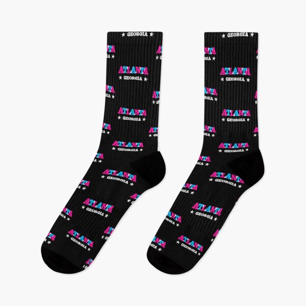 Item preview, Atlanta GA | Overprint Typography | Cyan and Magenta designed and sold by retroready.